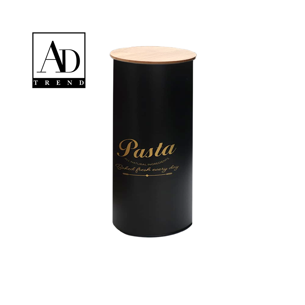 AD TREND - BARATTOLO LATTA+COPERCHIO BAMBU' ASSORITO 2 COLORI DIAM CM.11 x H 29