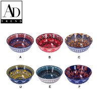 AD TREND - CIOTOLA CERAMICA EVA ASSOTITO 6 DECORAZIONE DIAM 17,5 x H 8