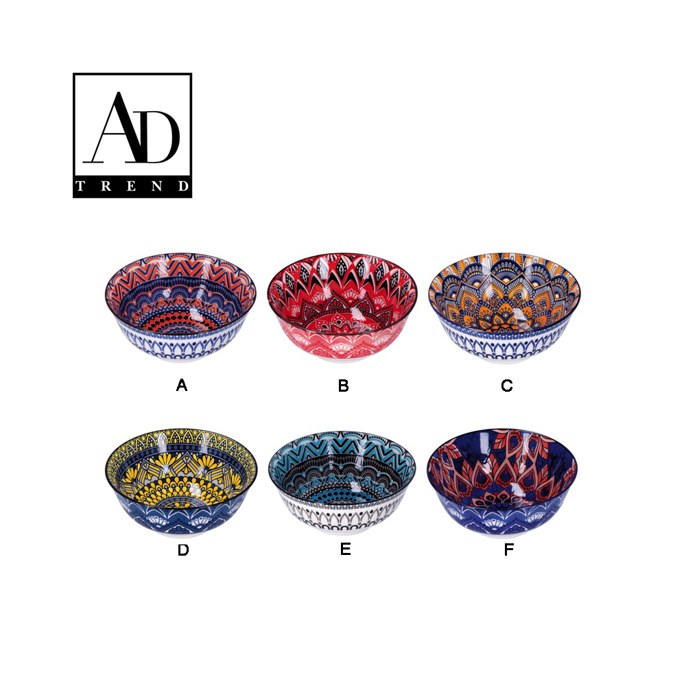AD TREND - CIOTOLA CERAMICA EVA ASSOTITO 6 DECORAZIONE DIAM 17,5 x H 8