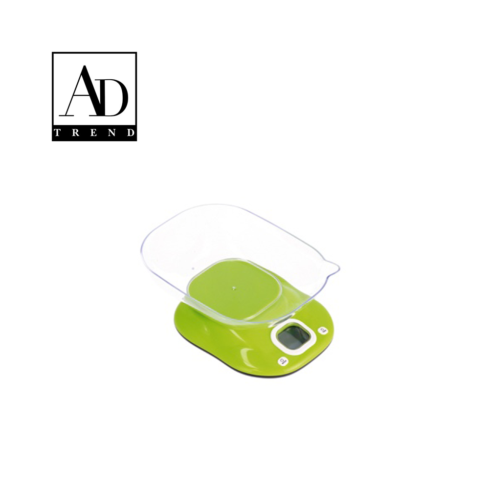 AD TREND - BILANCIA CUCINA 5KG ASSORTITO 2 COLORI CM 23 x 17 x H 11