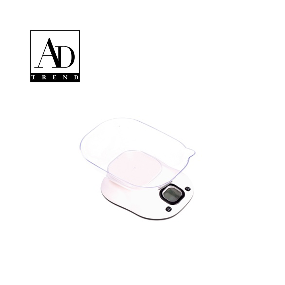 AD TREND - BILANCIA CUCINA 5KG ASSORTITO 2 COLORI CM 23 x 17 x H 11
