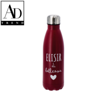 AD TREND - BORRACCIA ACCIAIO ASSORTITO 3 COLORI 500ML DIAM CM 6 x H 27
