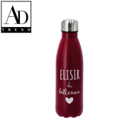AD TREND - BORRACCIA TERMICA IN ACCIAIO ASSORTITA 3 COLORI 500ML DIAM CM 6 x H 27