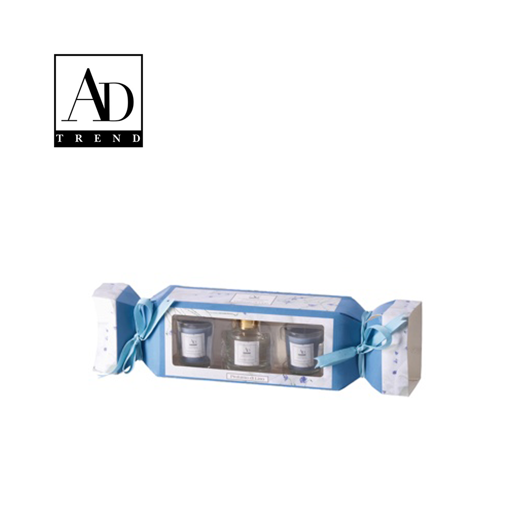 AD TREND - KIT PROF DIFFUSORE + 2 CANDELE A 4 FRAGRANZE 50ML 2X35GR