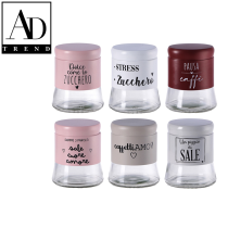 AD TREND - BARATTOLO VETRO+ACCIAIO