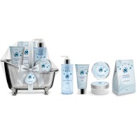 SETABLU - SET REGALO 4PZ IN VASCA DA BAGNO - SHOWER GEL + BODY LOTION + BODY SCRUB + SALI