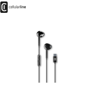 CELLULARLINE - AURICOLAR USB-C A CAPSULA CON MICROFONO NERO