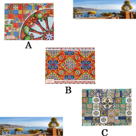 KARTAL - SHOPPERS ASSORTITE SICILY BAGS L 43 x P 15 x H 38