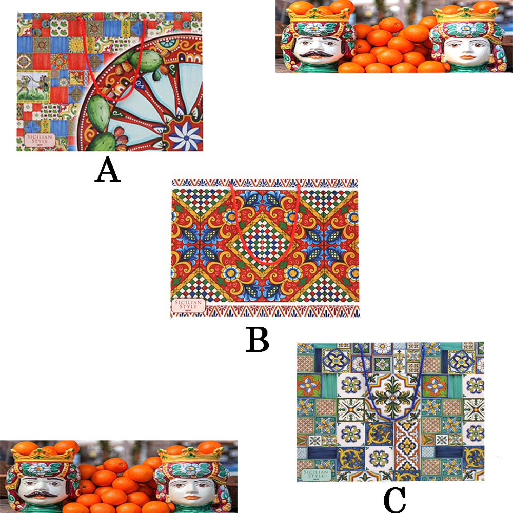 KARTAL - SHOPPERS ASSORTITE SICILY BAGS L26 x P8 X H22 KARTAL - SHOPPERS ASSORTITE SICILY BAGS L26 x P8 X H22