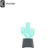 CELLULARLINE - NEON BEAT MINI SPEAKER BLUETOOTH CON LUCE LED - CACTUS