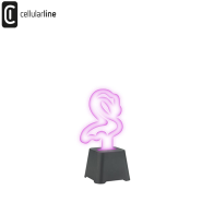 CELLULARLINE - NEON BEAT MINI SPEAKER BLUETOOTH CON LUCE LED - FENICOTTERO