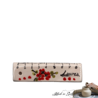 RIGHELLO DECORO E SCRITTA "LAUREA" CM 7 - LAVORATO E DIPINTO A MANO "MADE IN SICILY"