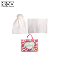 GIANMARCO VENTURI - SET BIMBA CAPPELLO + SCALDACOLLO ROSA IN CONFEZIONE REGALO