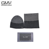 GIANMARCO VENTURI - SET UOMO CAPPELLO + SCALDACOLLO IN CONFEZIONE REGALO