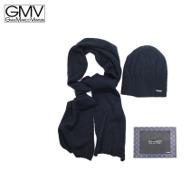 GIANMARCO VENTURI - SET UOMO CAPPELLO + SCIARPA IN CONFEZIONE REGALO