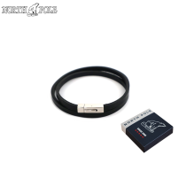 NORTH POLE - BRACCIALE CUOIO E ACCIAIO INOSSIDABILE