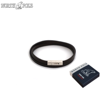 NORTH POLE - BRACCIALE CUOIO E ACCIAIO INOSSIDABILE