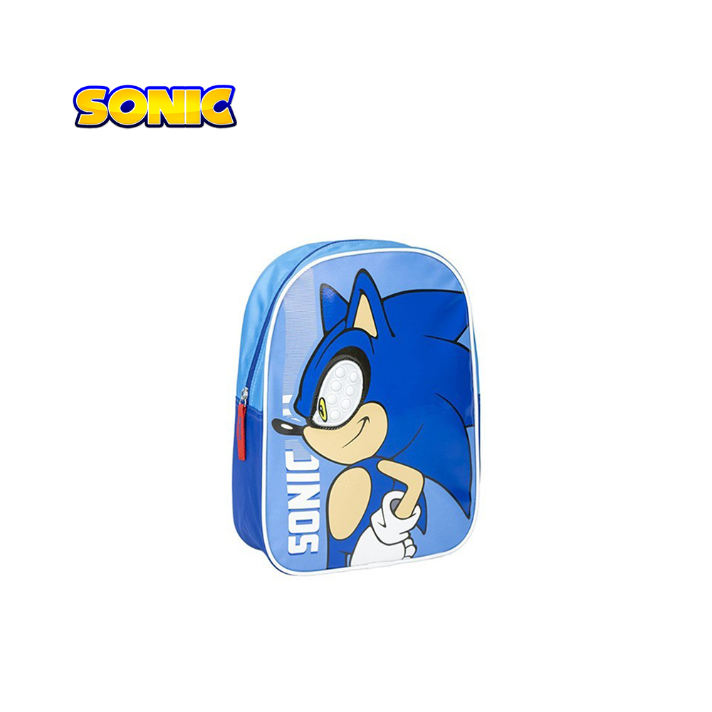 SONIC - ZAINO PER BAMBINI CON PERSONAGGIO APPLICATO