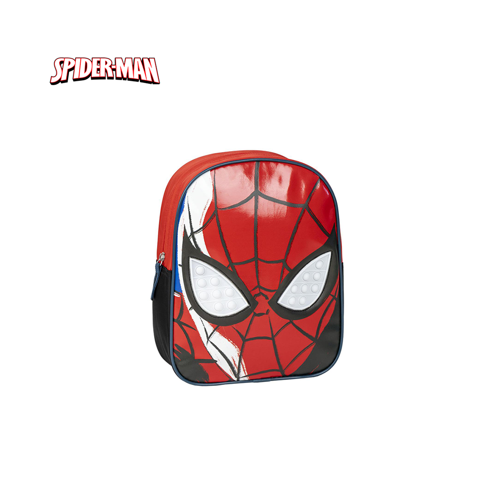 SPIDERMAN - ZAINO PER BAMBINI CON PERSONAGGIO APPLICATO