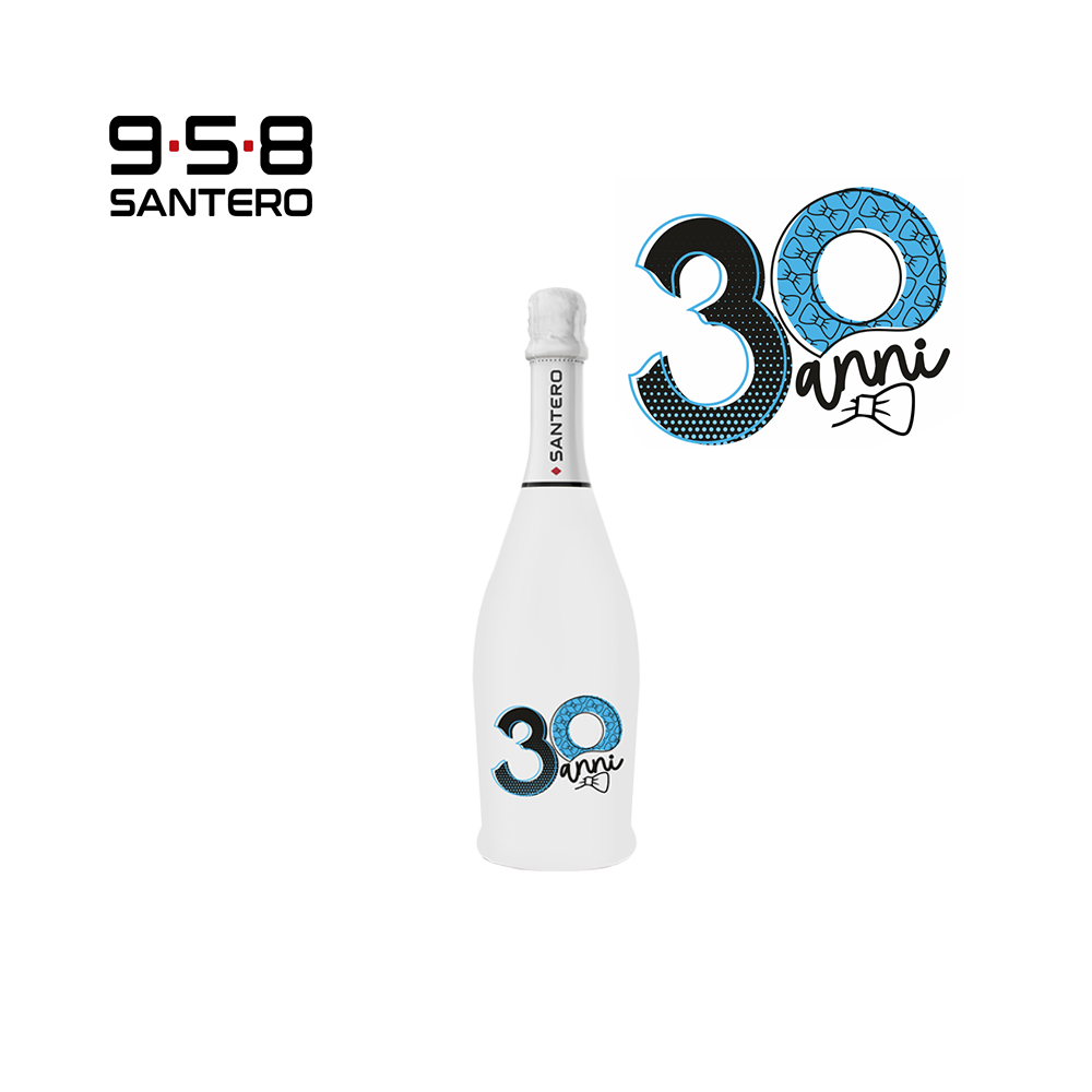 SANTERO 958 - SPUMANTE EXTRA DRY WHITE LT 0,75  BLU