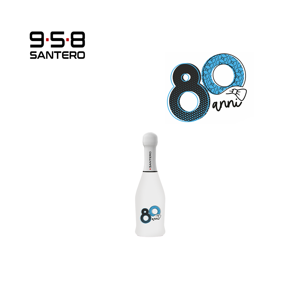 SANTERO 958 - SPUMANTE EXTRA DRY WHITE LT 0,20 BLU