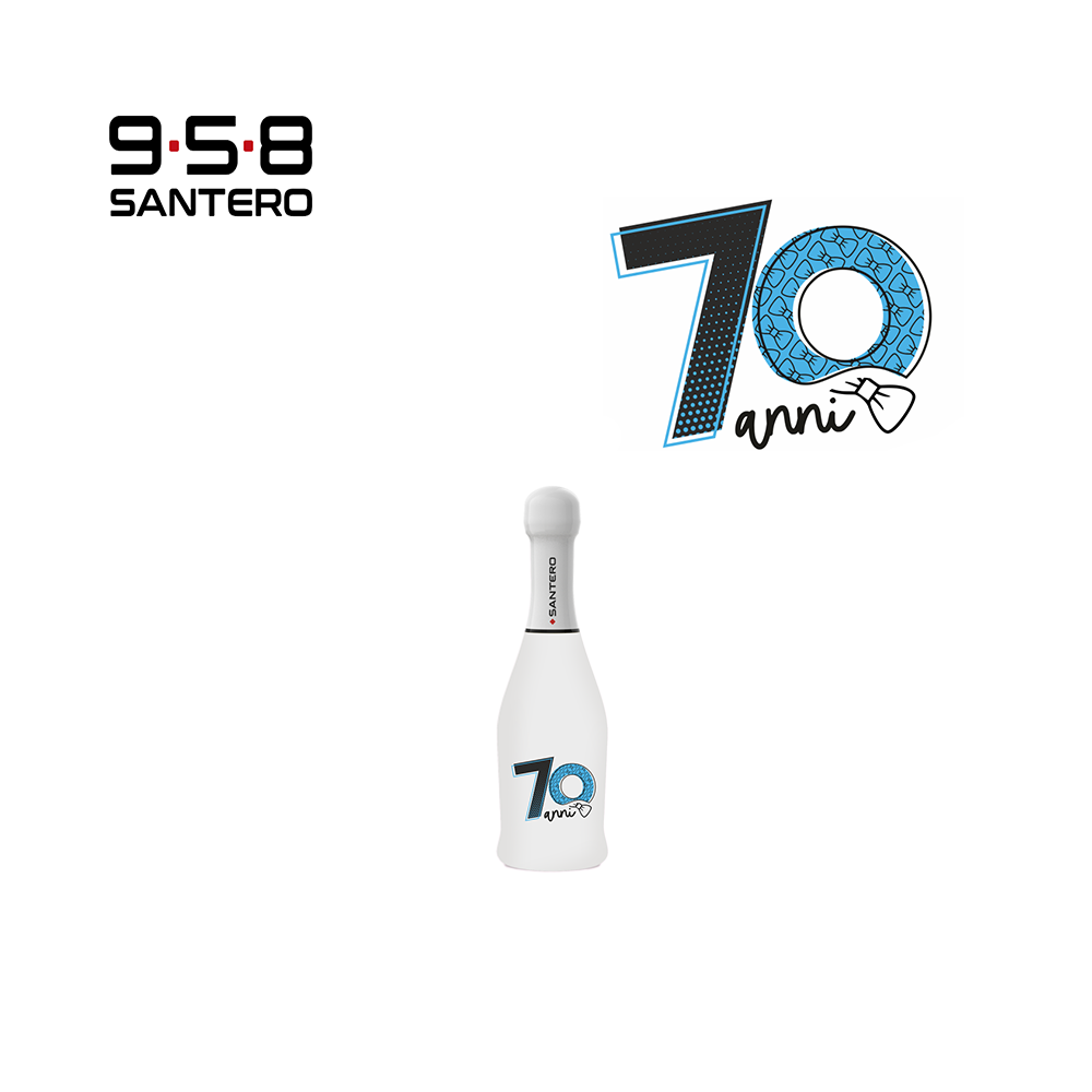 SANTERO 958 - SPUMANTE EXTRA DRY WHITE LT 0,20 BLU