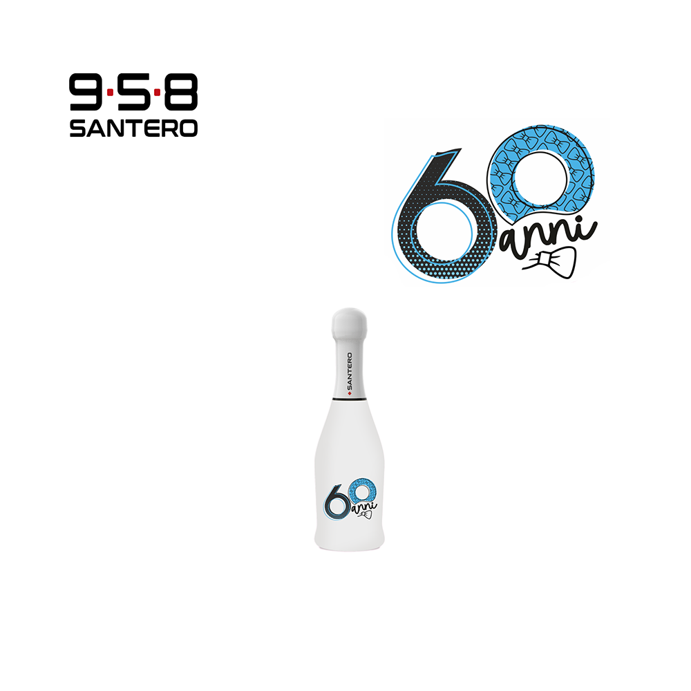 SANTERO 958 - SPUMANTE EXTRA DRY WHITE LT 0,20 BLU