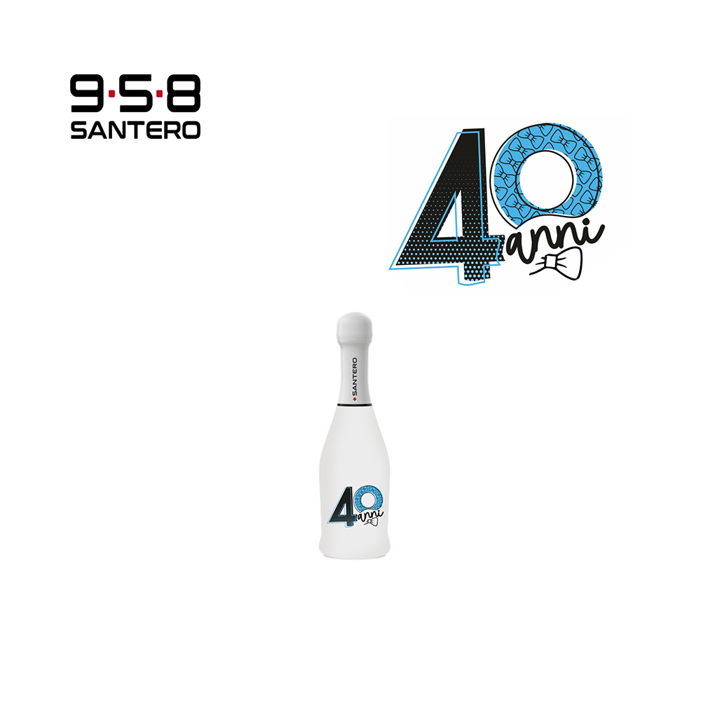 SANTERO 958 - SPUMANTE EXTRA DRY WHITE LT 0,20 BLU