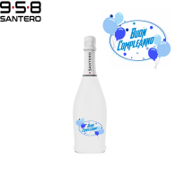 SANTERO 958 - SPUMANTE EXTRA DRY WHITE LT 0,75  BUON COMPLEANNO BLU