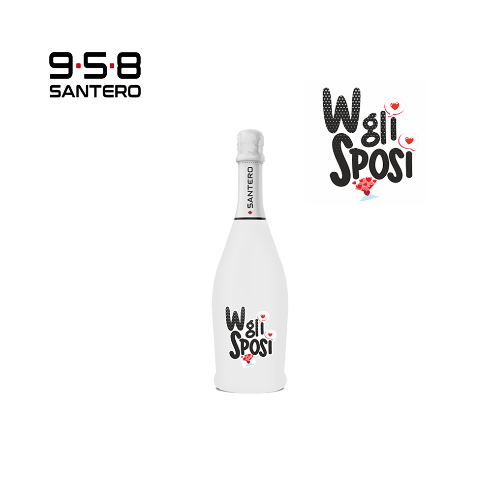 SANTERO 958 - SPUMANTE EXTRA DRY WHITE LT 0,75 W GLI SPOSI