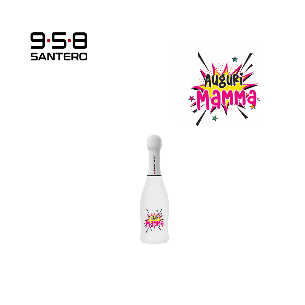 SANTERO 958 - SPUMANTE EXTRA DRY WHITE LT 0,20 AUGURI MAMMA