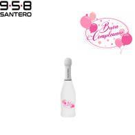 SANTERO 958 - SPUMANTE EXTRA DRY WHITE LT 0,20 BUON COMPLEANNO ROSA