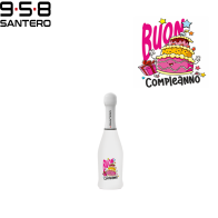 SANTERO 958 - SPUMANTE EXTRA DRY WHITE LT 0,20  BUON COMPLEANNO ROSA