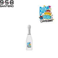 SANTERO 958 - SPUMANTE EXTRA DRY WHITE LT 0,20  BUON COMPLEANNO BLU