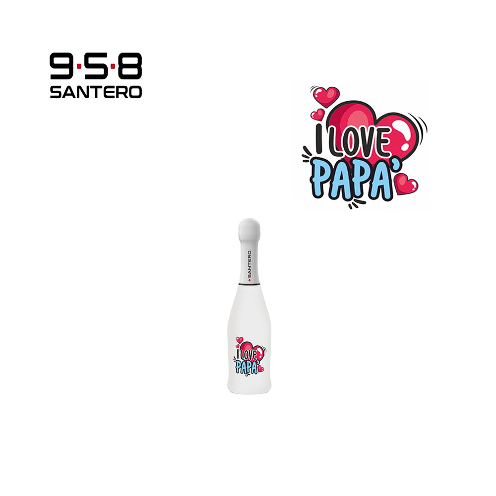 SANTERO 958 - SPUMANTE EXTRA DRY WHITE LT 0,20  I LOVE PAPA'