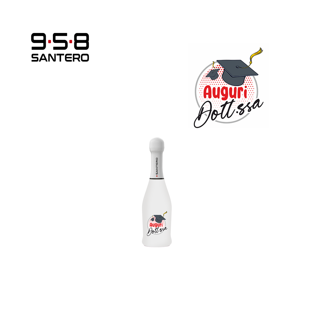 SANTERO 958 - SPUMANTE EXTRA DRY WHITE LT 0,20 LAUREA DOTTORESSA