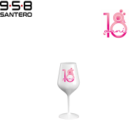 CALICE WINE COCKTAIL ABS BIANCO 470 CC NUMERI ROSA