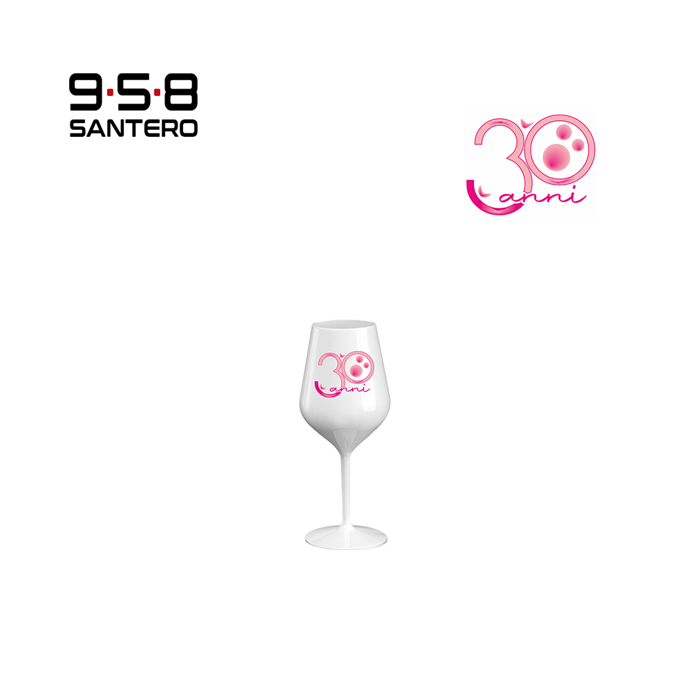 CALICE WINE COCKTAIL ABS BIANCO 470 CC NUMERI ROSA CALICE WINE COCKTAIL ABS BIANCO 470 CC NUMERI ROSA