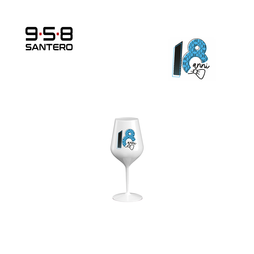 CALICE WINE COCKTAIL ABS BIANCO 470 CC NUMERI BLU