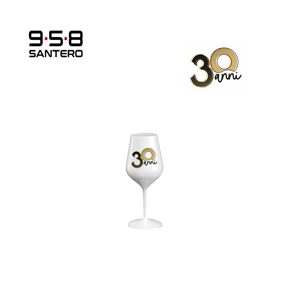 CALICE WINE COCKTAIL ABS BIANCO 470 CC NUMERI ORO