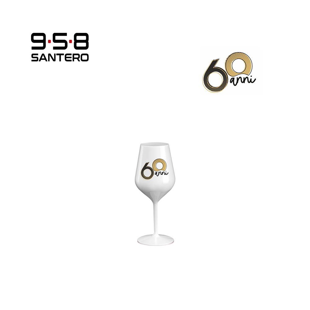 CALICE WINE COCKTAIL ABS BIANCO 470 CC NUMERI ORO CALICE WINE COCKTAIL ABS BIANCO 470 CC NUMERI ORO