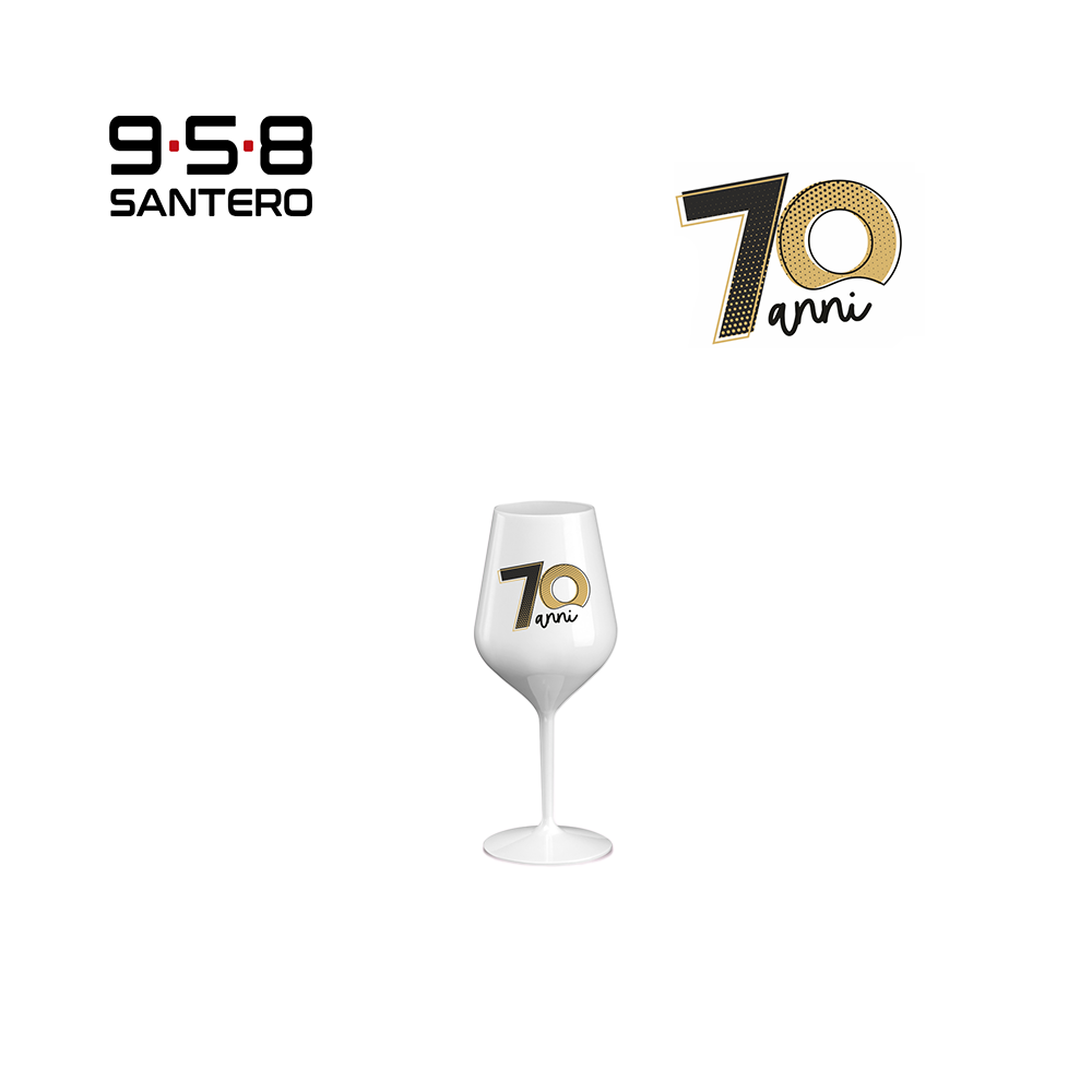 CALICE WINE COCKTAIL ABS BIANCO 470 CC NUMERI ORO