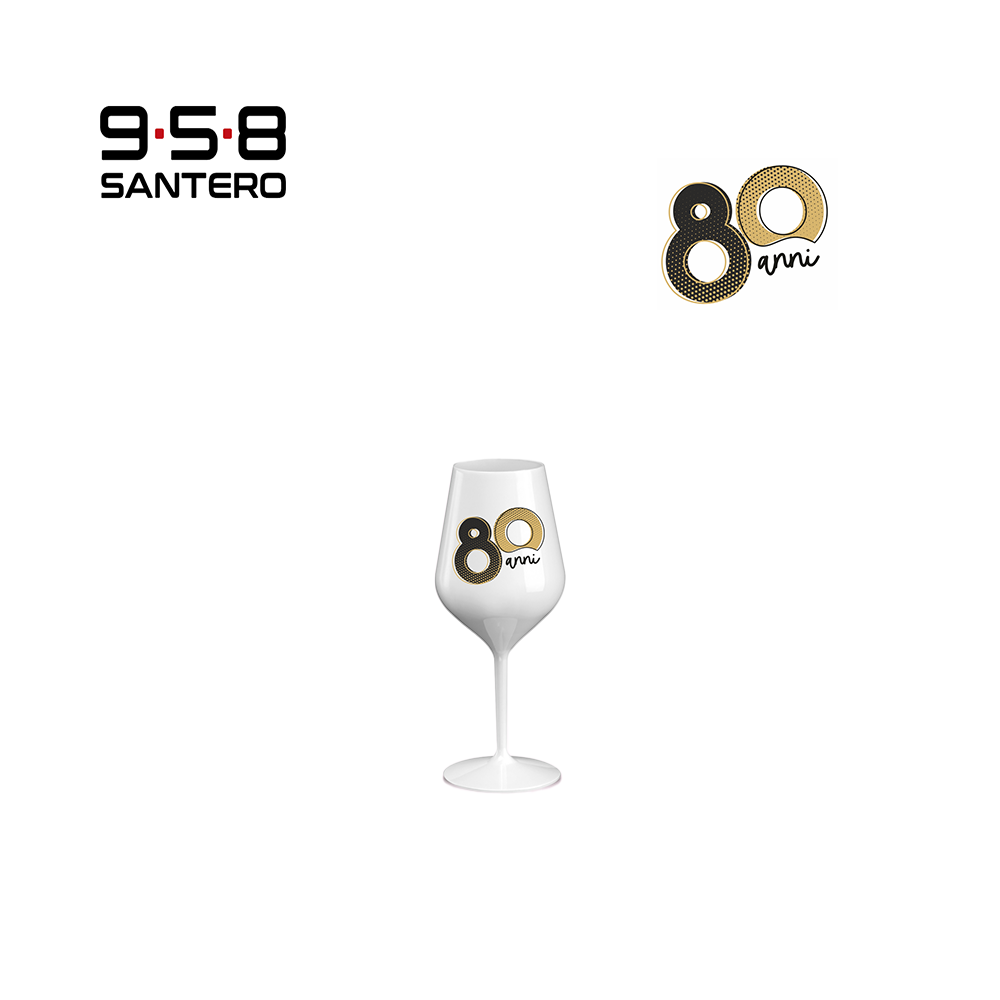 CALICE WINE COCKTAIL ABS BIANCO 470 CC NUMERI ORO