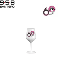 CALICE WINE COCKTAIL ABS BIANCO 470 CC NUMERI FUXIA