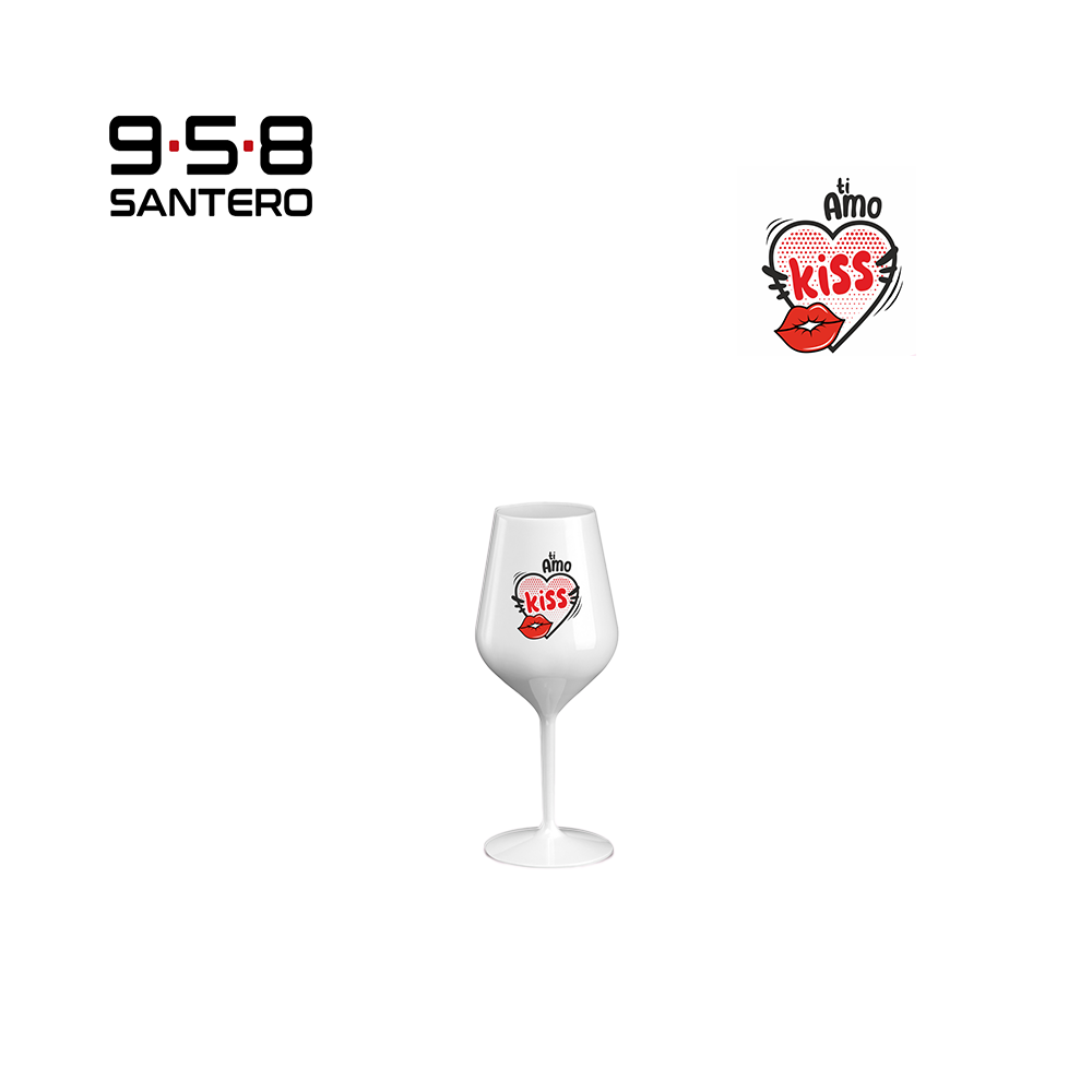 KISS CALICE WINE COCKTAIL ABS BIANCO 470 CC