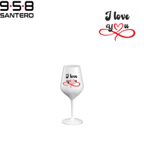 I LOVE YOU CALICE WINE COCKTAIL ABS BIANCO 470 CC