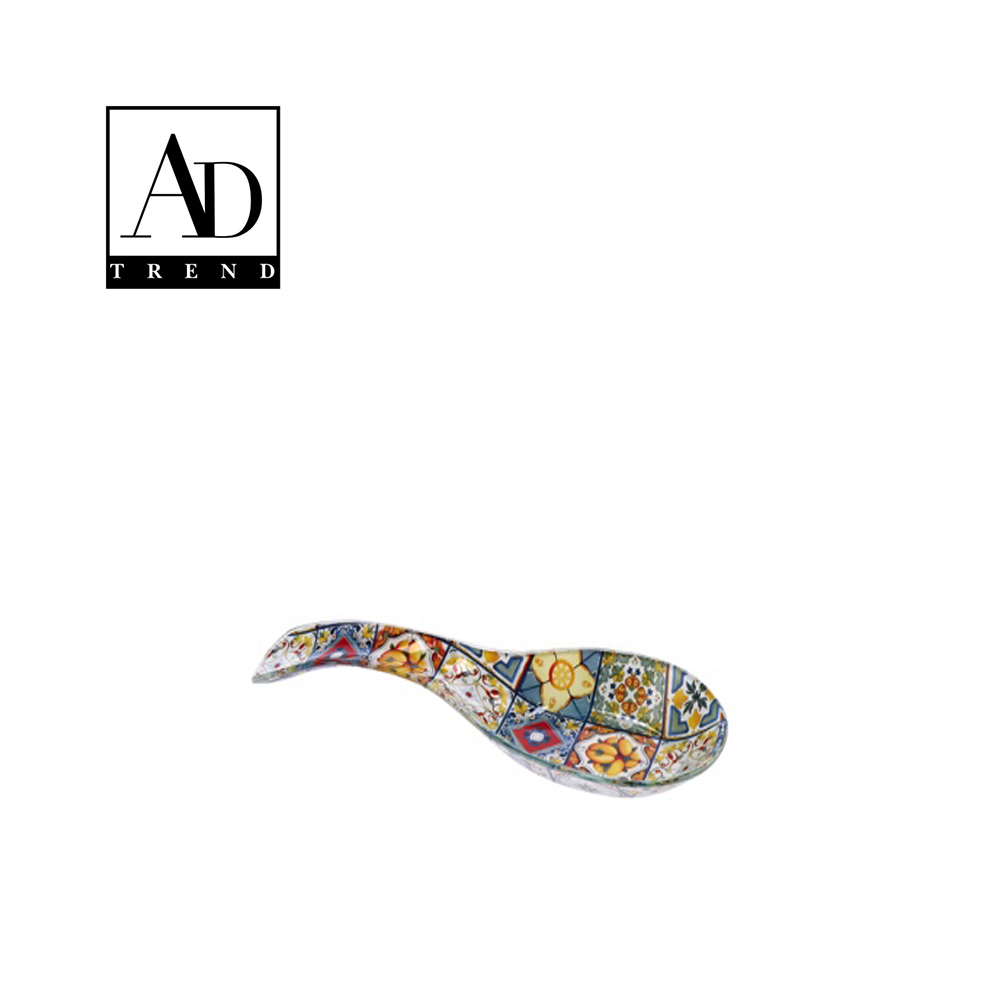 AD TREND - PORTA CUCCHIAIO VETRO ASSORTITO 2 DECORI CM 26x9xH3 AD TREND - PORTA CUCCHIAIO VETRO ASSORTITO 2 DECORI CM 26x9xH3