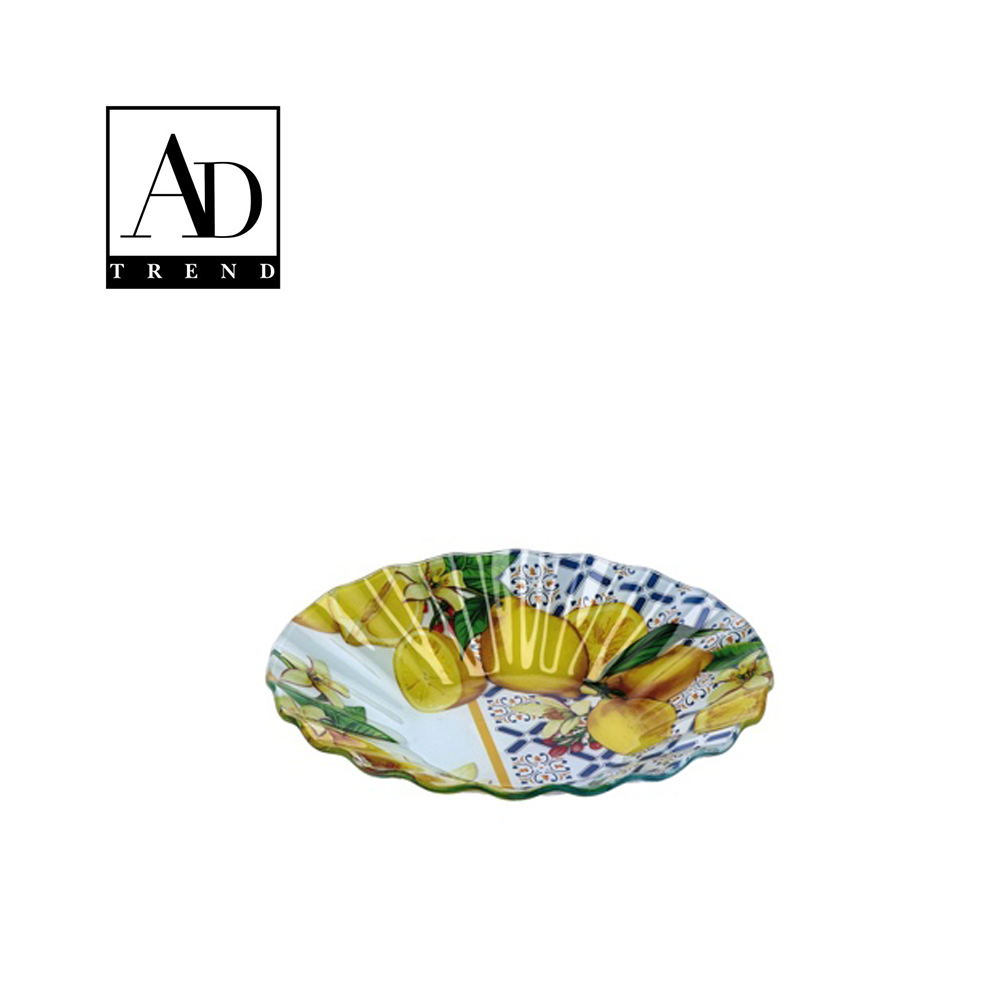 AD TREND - CIOTOLA VETRO ASSORTITO 2 DECORI DIAM28XH5,5 AD TREND - CIOTOLA VETRO ASSORTITO 2 DECORI DIAM28XH5,5
