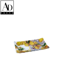 AD TREND - VASSOIO RETTANGOLARE VETRO ASSORTITO 2 DECORI 25X15XH3