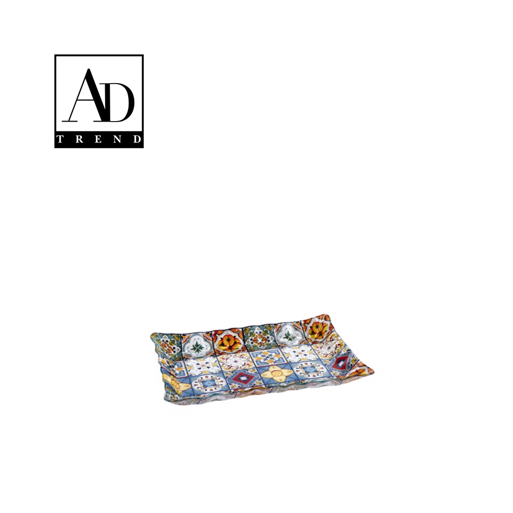 AD TREND - VASSOIO RETTANGOLARE VETRO ASSORTITO 2 DECORI 31X21XH4 AD TREND - VASSOIO RETTANGOLARE VETRO ASSORTITO 2 DECORI 31X21XH4